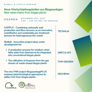 Read more about the article Recap of CAFIPLA webinar: “New value chains from biogas plants”